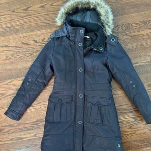 Long winter coat Mademoiselle DDP for girl, Size 12 midnight blue